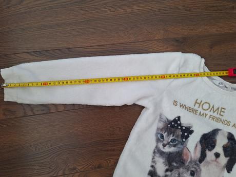 Mikina so zvieratami veľ 122/128, h&m,122