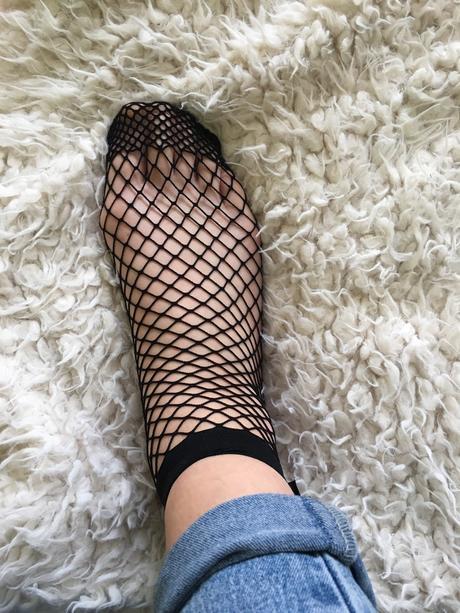 Dierkovane ponožky s mašľou, 34