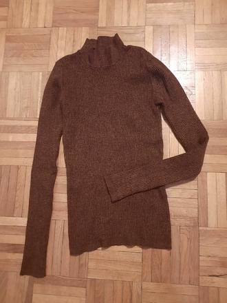 Dievčenské vrúbkované tričko/ pulóvrik, 158