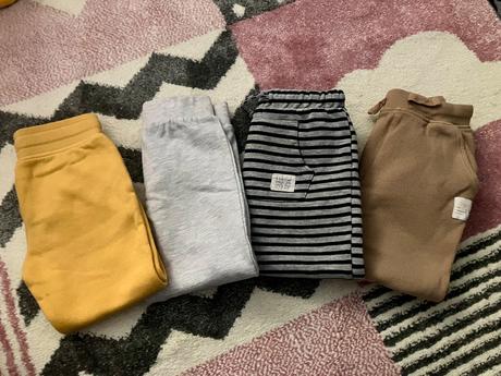 4ks teplejšie tepláčky, h&m,92