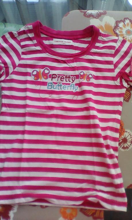 Tričko s nazberkanými rukávikmi., cactus clone,122