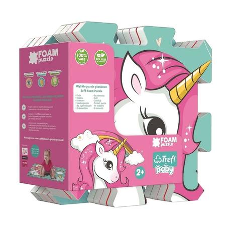Penové puzzle jednorožec,