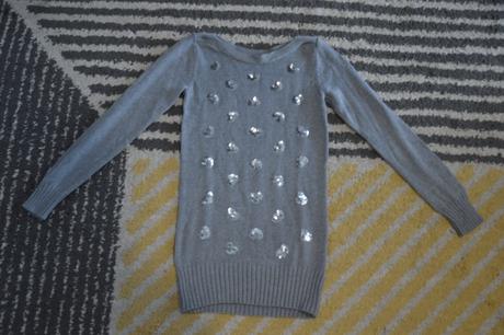 Predlžený svetrík 146/152, h&m,146