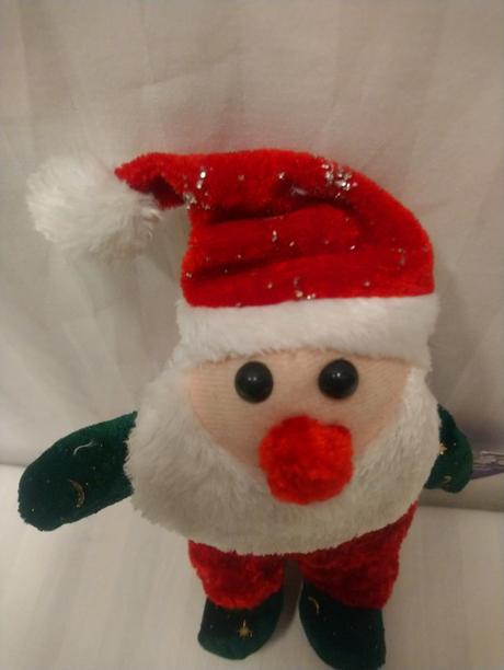 Plyšový santa, 22 cm, italy,