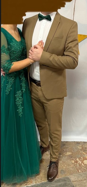 Hnedý pánský oblek zara, 52