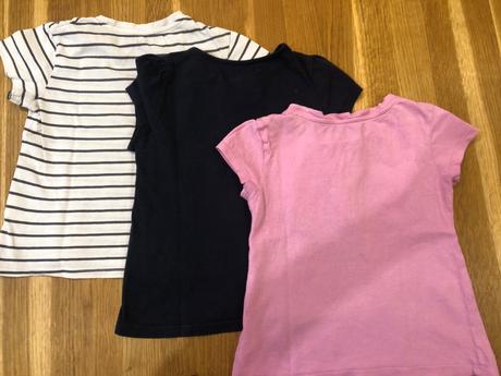 3x tričko krátky rukav, h&m,110