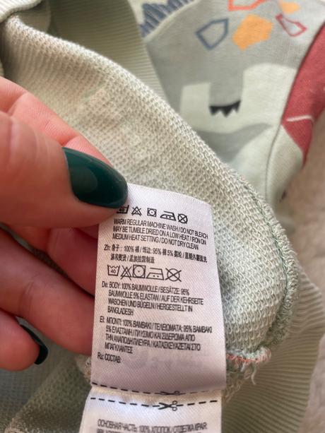 Zelenkasta suprava dinosaury 104, mothercare,104