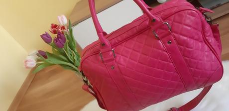 Ružová veľká kabelka invito,