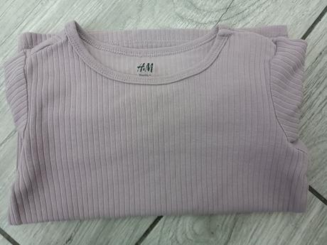 Tričko rebrované vrubkované, h&m,86