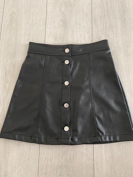Koženková sukňa, h&m,152