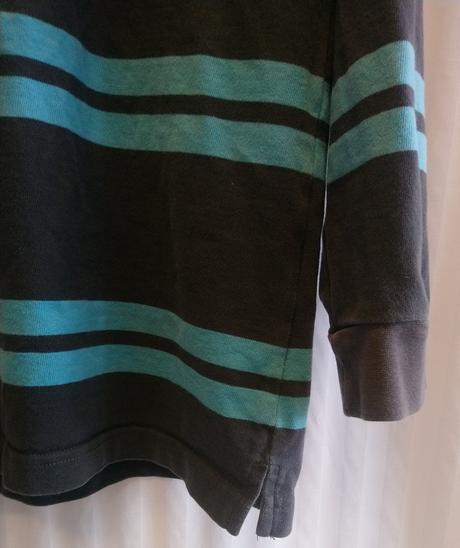 Pánska modro pásikavá sivá mikina ralph lauren, xl, ralph lauren,xl