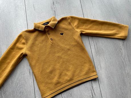 Tenký okrový svetrík, next,110