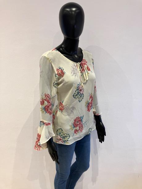 Dámska kvetovaná blúzka, s