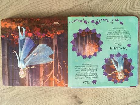 Detská kniha s puzzle po nemecky, 