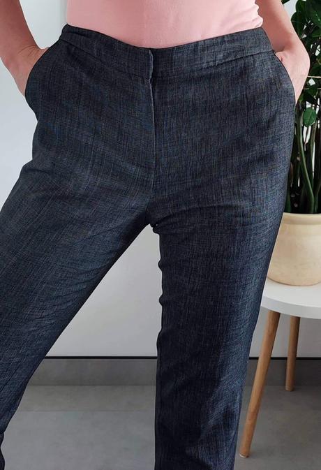 Elegantné nohavice papaya, papaya,m