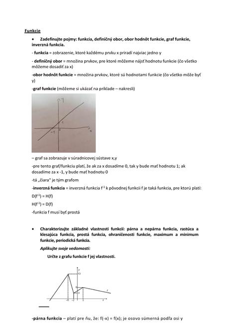 Komplet spracované maturitné zadania, 
