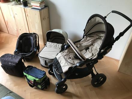 Predám béžový kočík concord - trojkombinácia, concord,concord fusion