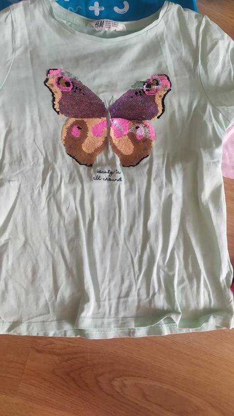 9. balíček triciek 134/140, h&m,134