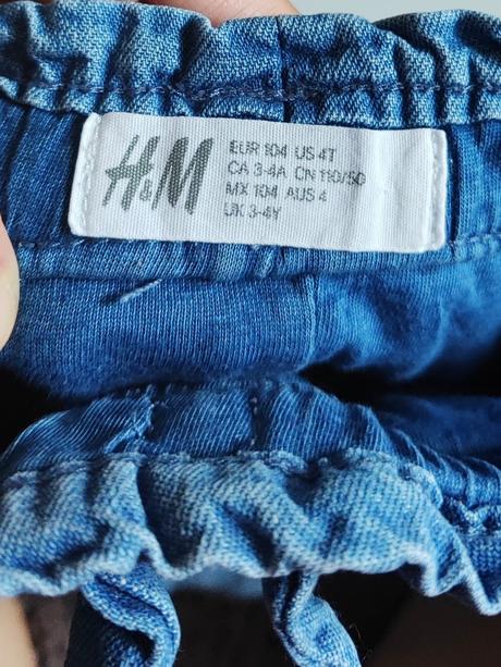 Zateplené rifličky h&m, h&m,104