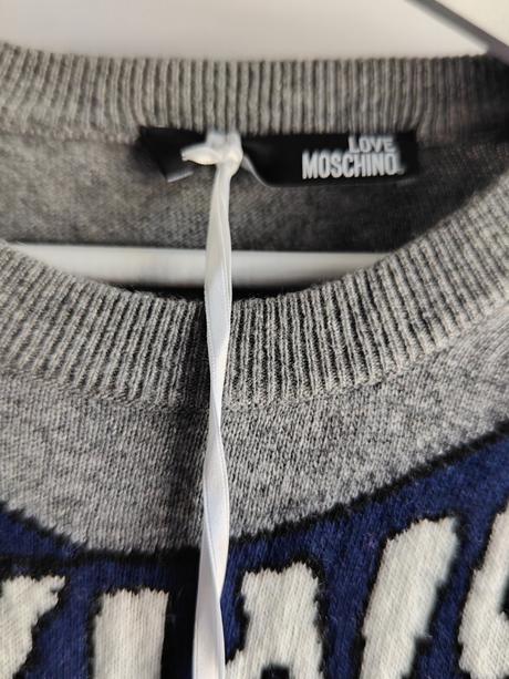 Live moschino originál svetrové šaty l, moschino,l / m