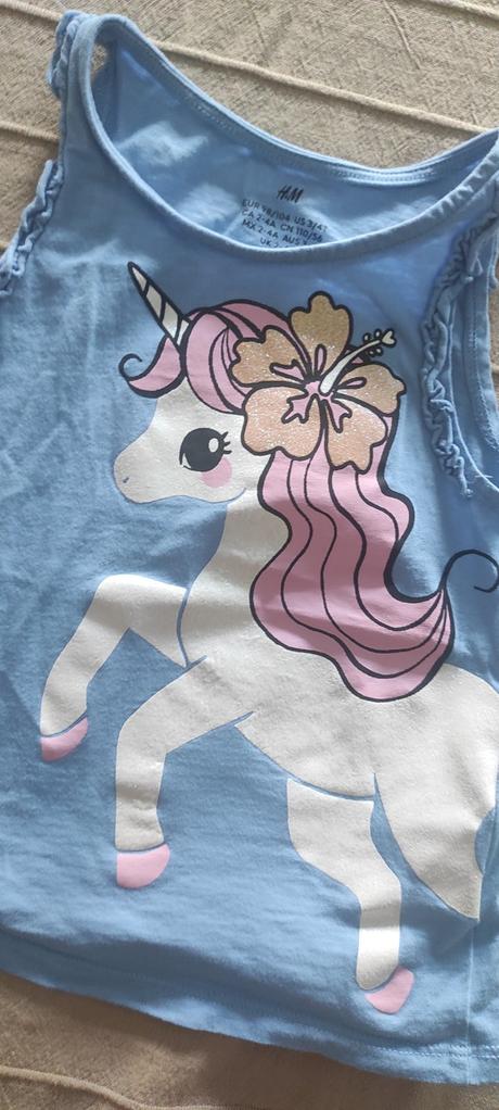 Dievčenské tričká s krátkym rukávom, h&m,104