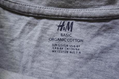 Tričko h&m basic 122/128, h&m,122