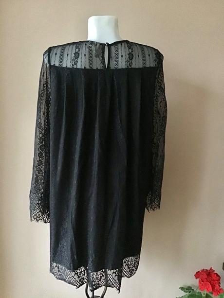 Krasna krajkova tunika, h&m,38