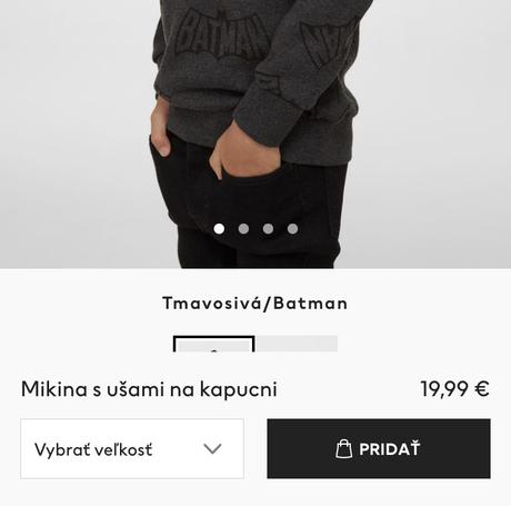 Batman mikinka v.98, h&m,98