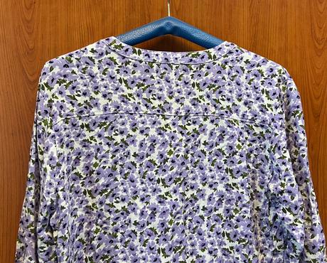 Fialová kvetovaná blúzka, xl/42, gate,xl