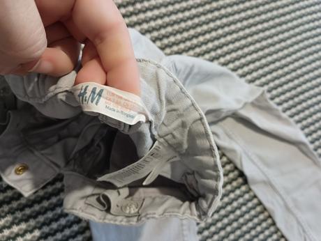 H&m sivé nohavice, h&m,128