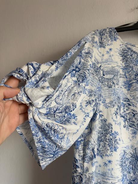 Hm viralne lanove saty velk 40 kvety zvierata, h&m,40