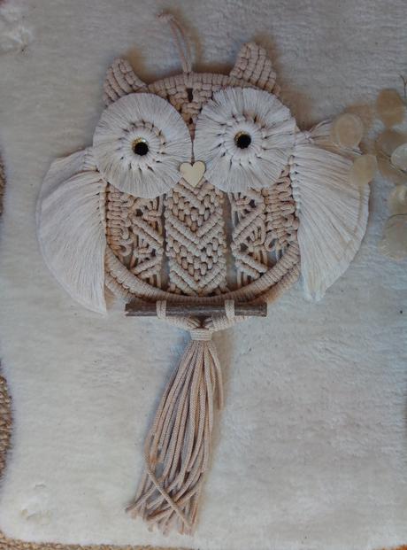 Macramé sovy rôzne,