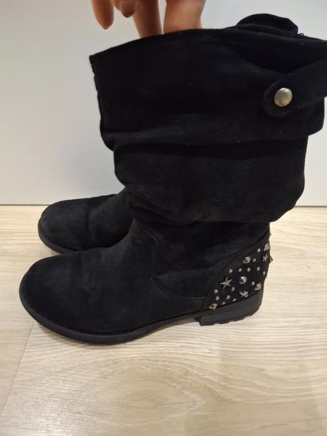 Čierne zateplene čižmičky, graceland,34