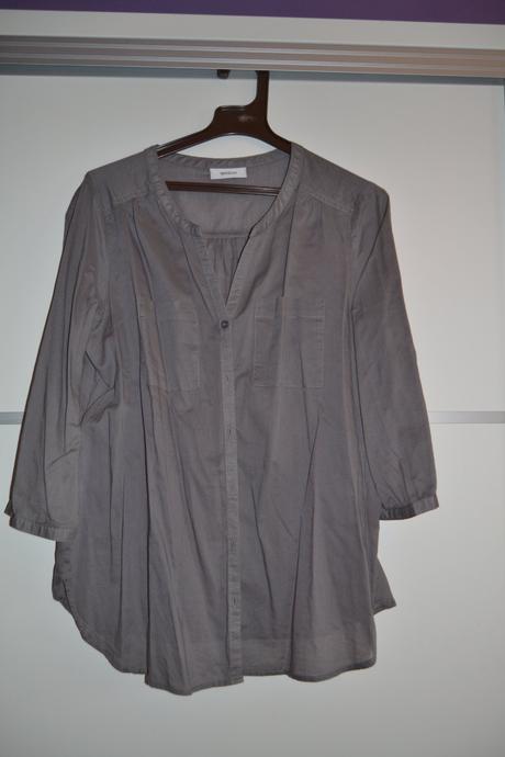 Šedá letná halenka, s