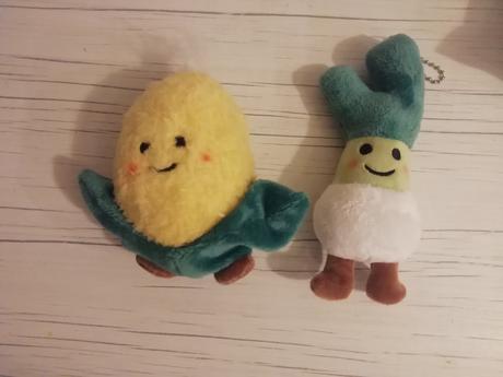 Plyšová zelenina kľúčenky, 