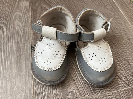 Sandalky na donosenie/ na prve krocky rak, koža, rak,19