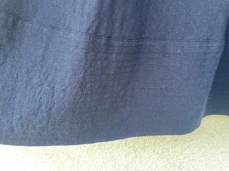 Modrá ľanová sukňa lauren ralph lauren, ralph lauren,l