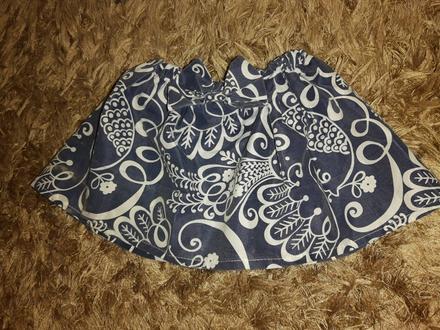 Vzorovaná suknička s mašličkou, 74