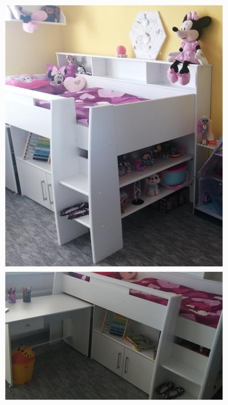 Detská vyvýšená posteľ, šírka (cm): 95,dĺžka (cm): 210