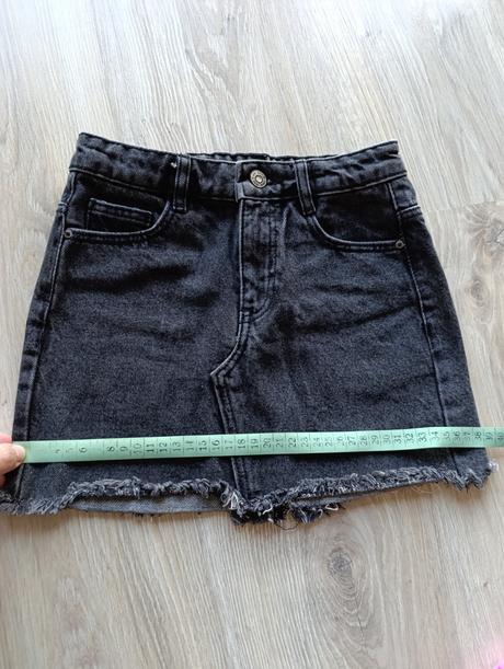 Dievčenská čierna riflová sukňa, mango,122