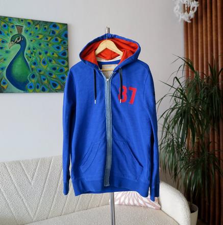 Pánska modrá mikina s kapucňou, napapijri,xl