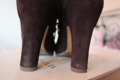 Kožené členkové topánky na podpätku, esprit,39