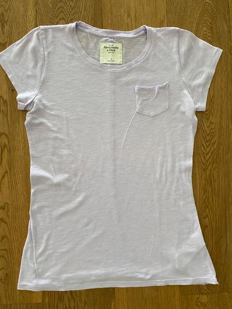 Bledofialkove tricko, abercrombie&fitch,s