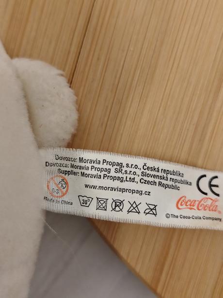 Zb. ľadový medveď s fľaškou coca-cola plush 2007,