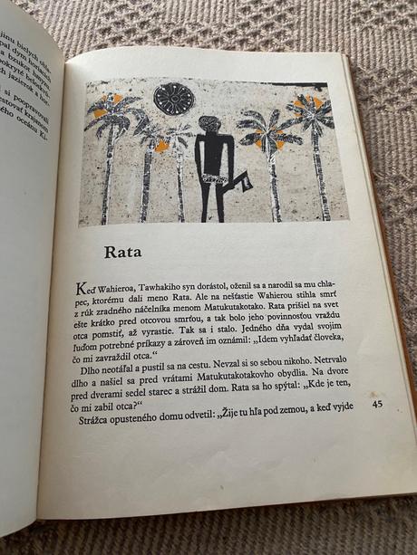 Stará kniha obrova stupaj maorijské rozprávky 1965,