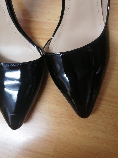 Čierne lakované lodičky, 37