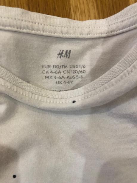 Trička h&m dlhy rukav, h&m,110
