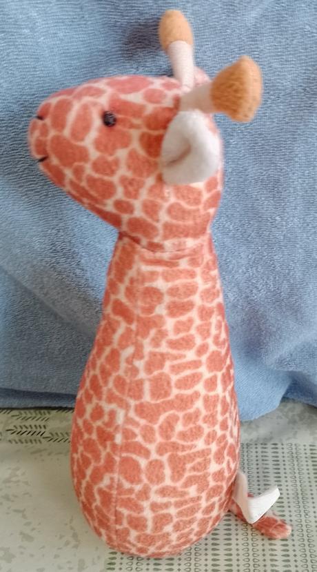 Plyšová hrkajúca žirafa, 26 cm, 
