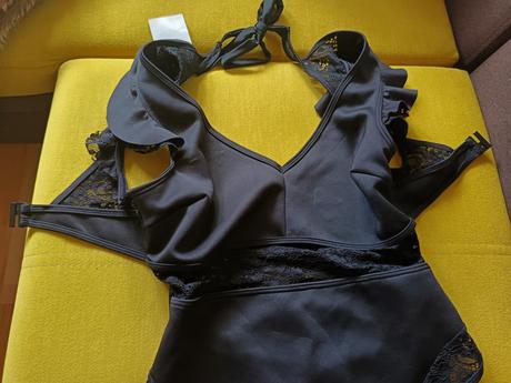 Plavky čierne dámske xl, xxl, celé, 42 / 44 / xl / xxl