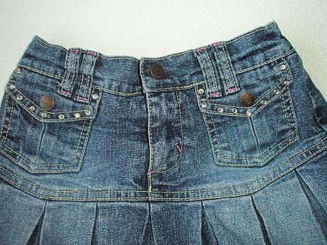 Riflová sukňa s gaťkami zn. gasoline 116/122, 116